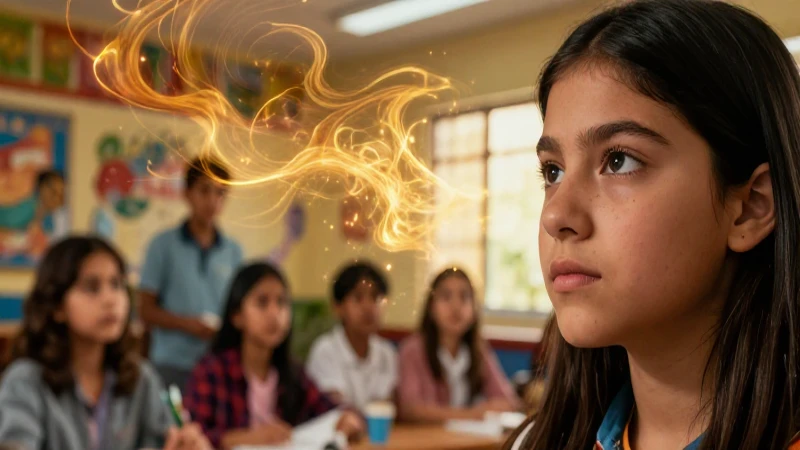 Estudiante reflexiona sobre influencias luminosas