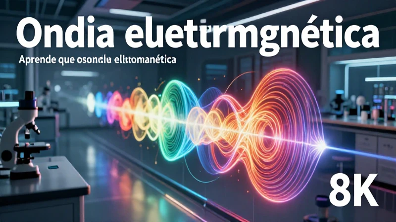 Visualización abstracta de ondas electromagnéticas