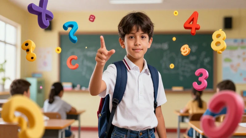 Ilustración vibrante de estudiantes con temática educativa mexicana
