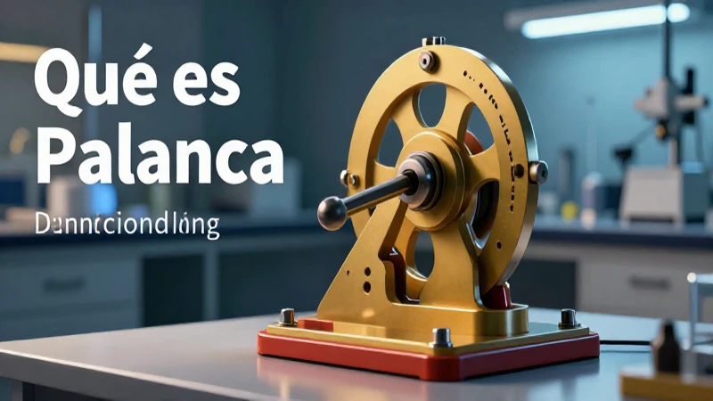 Qué es una palanca: definición, clasificación y conceptos 4 Una palanca es un mecanismo simple de funcionamiento