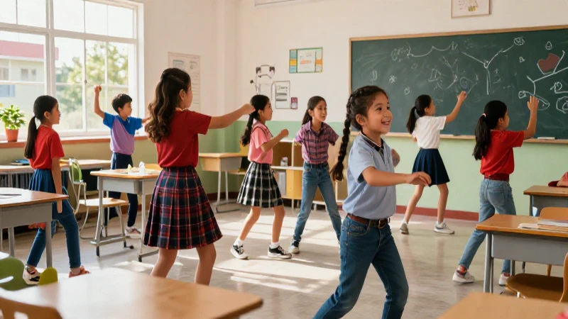 Niños mexicanos alegres en recreación vibrante