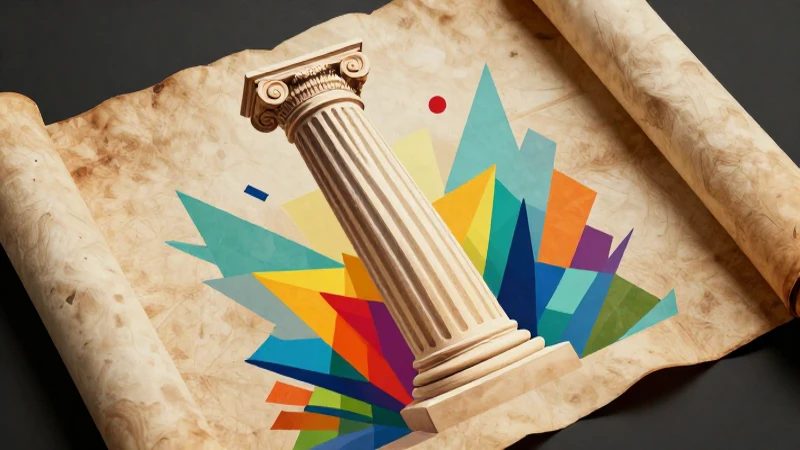 Ilustración vívida de la democracia clásica