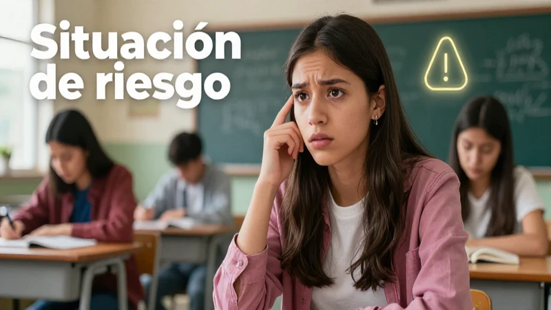 Estudiante alerta ante señales de riesgo
