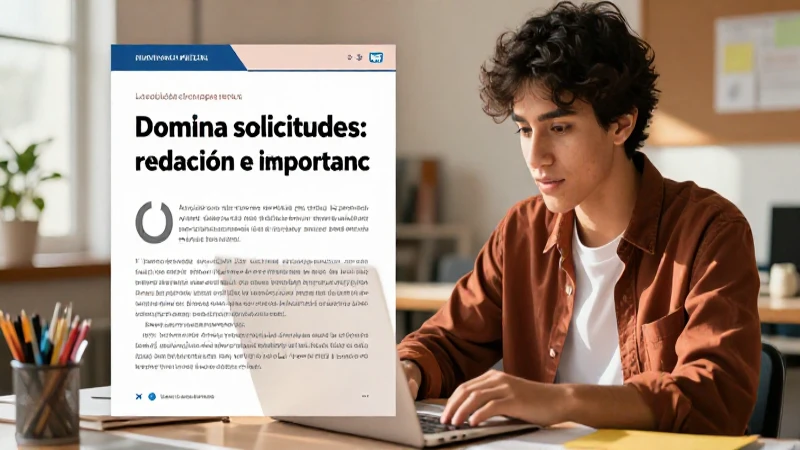 Domina la redacción de solicitudes