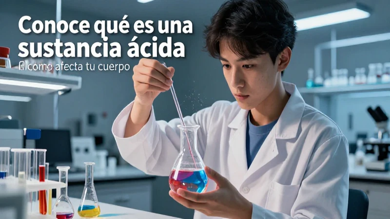 Científica descubre reacción de sustancias ácidas en laboratorio
