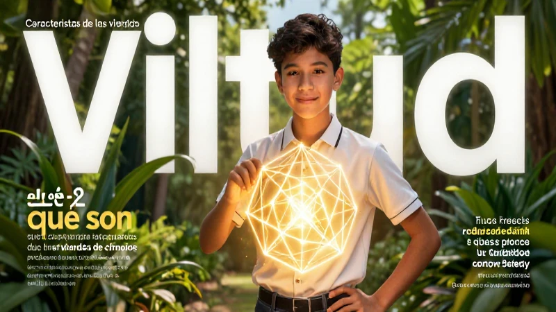 Virtud: qué son, sus características y ejemplos prácticos 3 Ilustración de virtud con estudiante y luz dorada