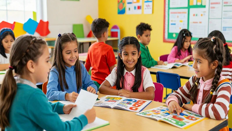 Niños sonrientes en aula educativa mexicana