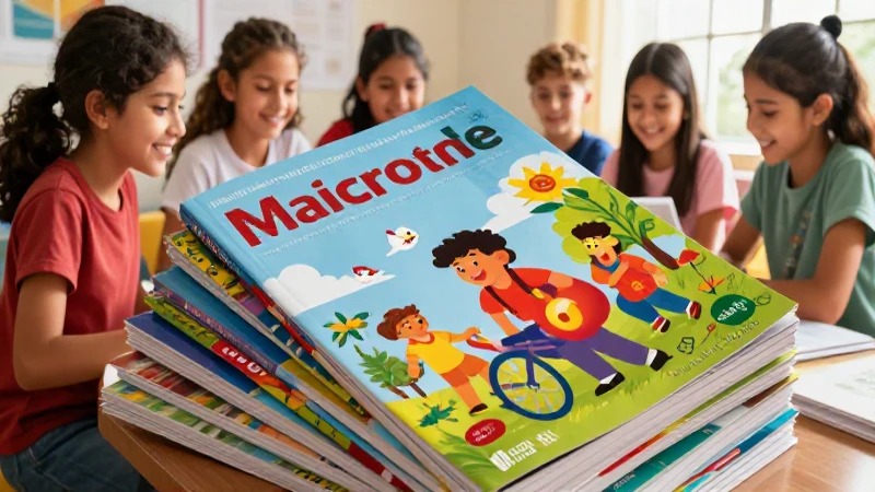 Libros y estudiantes mexicanos con ambiente educativo