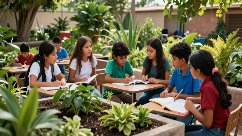 Domina las estrategias de educación sostenible y socioemocional en la nueva escuela mexicana 4 Aprendizaje vibrante en jardín mexicano