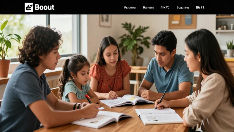 Imagen premium de familia mexicana colaborando