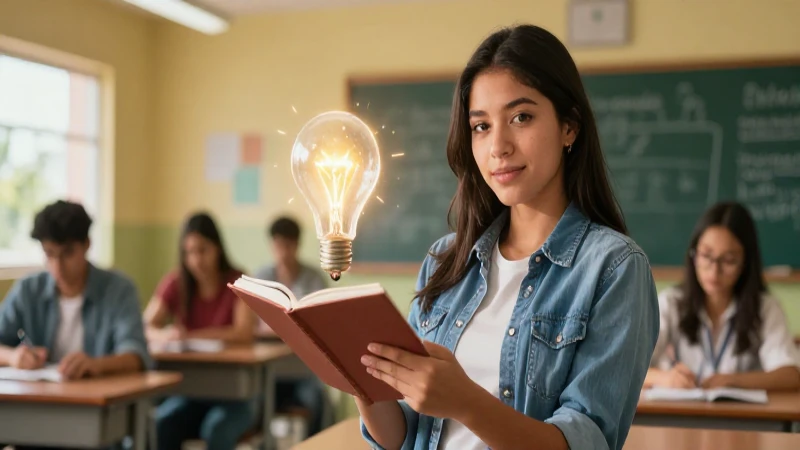 Fomenta el emprendimiento en la educación y potencia tu futuro 3 Joven estudiante creativo e idea brillante