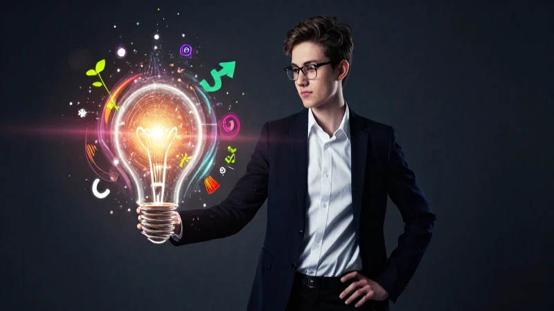 Desarrolla el espíritu emprendedor: 9 estrategias para estudiantes privados 4 Joven innovador destaca con estilo y dinamismo