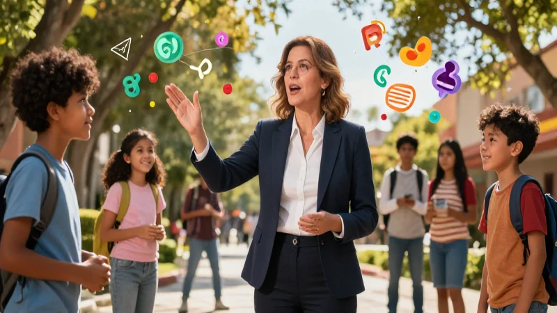 Actualización y flexibilidad: Estrategias en la nueva escuela mexicana 5 Educador mexicano dinámico ilustrando aprendizaje moderno