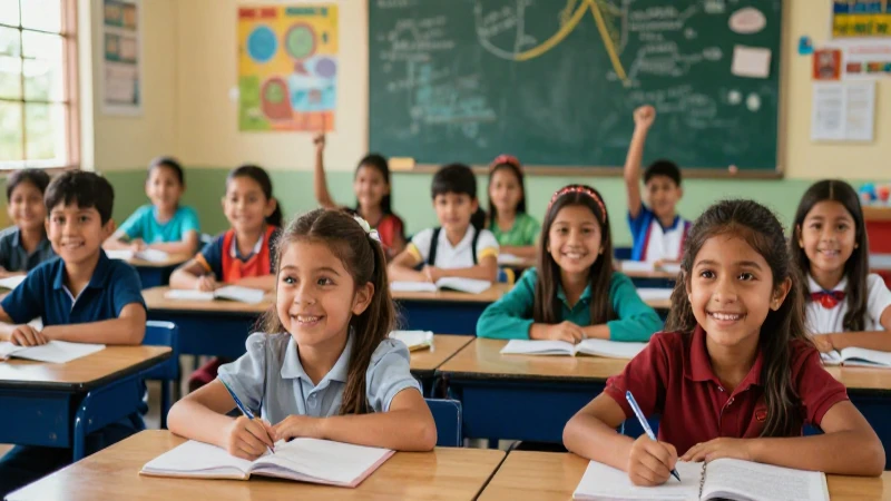 Apoya a todos los estudiantes con estrategias inclusivas: diversidad de género 3 Niños felices en un aula mexicana moderna