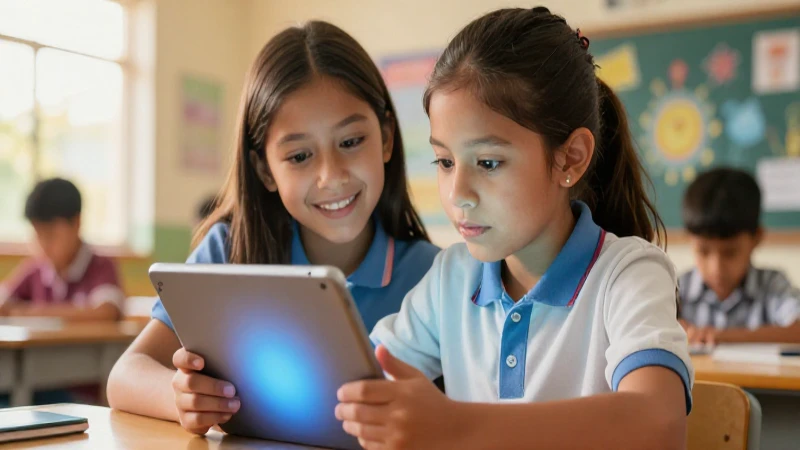 Estudiante mexicano moderno usando tecnología