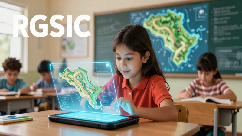 Estudiante aprende historia con tecnología interactiva