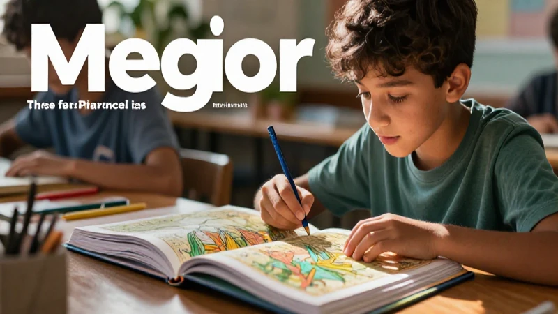 Estudiante aprende con mapa antiguo digital