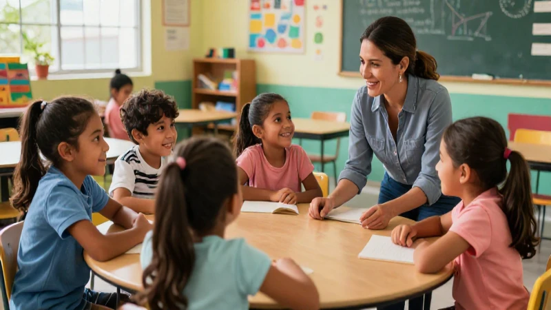 Niños diversos aprenden felices en moderna aula mexicana