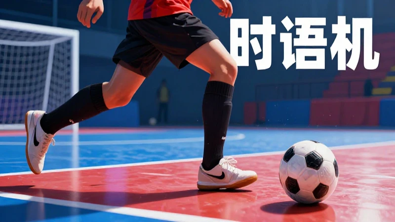 Jugador de futsal en acción con estética profesional