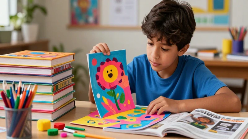 Conoce ingeniosas ideas para aprovechar tus libros de primaria 3 Estudiante mexicano creativo transforma libros en manualidades coloridas