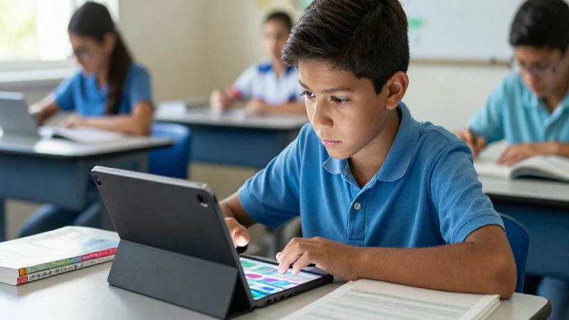 No entres en pánico: aprende cómo recuperar un libro escolar perdido 4 Estudiante mexicano enfocado usa tecnología digital