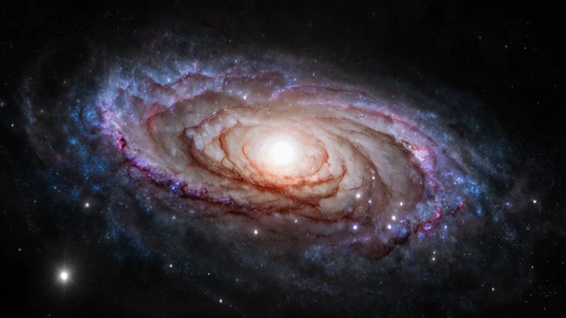 Galaxia de la Vía Láctea detallada e hiperrealista
