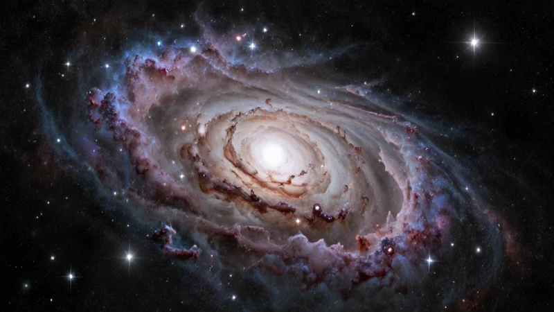 Estrellas y nebulosas brillan en el vasto cosmos