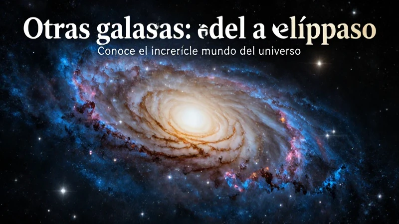 Galaxias espirales y elípticas del universo