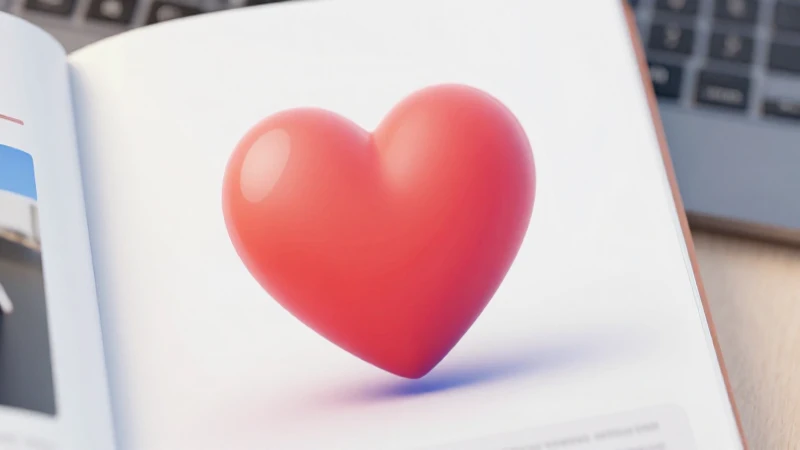 Ícono de corazón vibrante para emociones