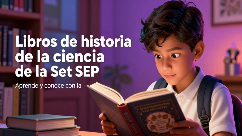Libros de historia de la ciencia: Aprende y conoce con la SEP 4 Ilustración vibrante sobre historia de SEP