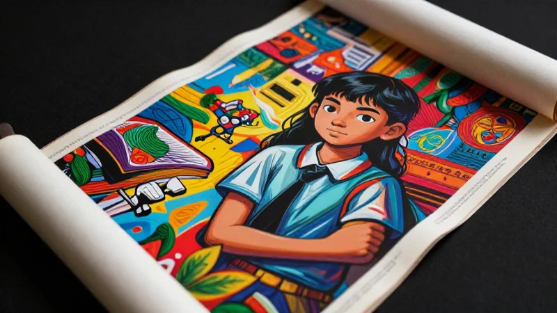 Conoce el poder de la literatura asiática en la educación juvenil 6 Estudiante asiático moderno, estilo educativo vibrante