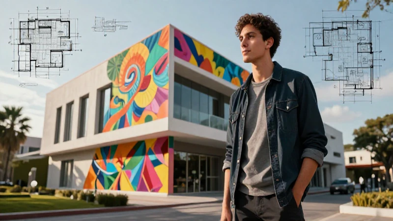 El impacto de la Nueva Escuela Mexicana en artistas y arquitectos: una revelación 3 Arquitecta joven diseña mural mexicano vibrante