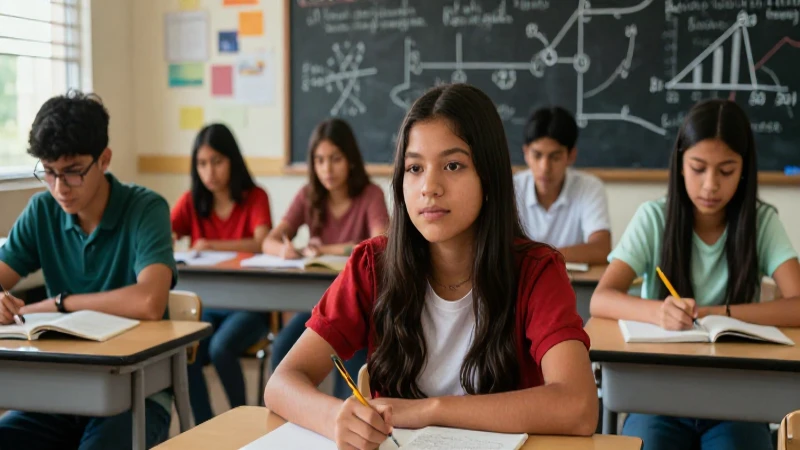 Transformando la educación en México: Nueva Escuela Mexicana 3 Estudiantes mexicanos creativos en un entorno moderno