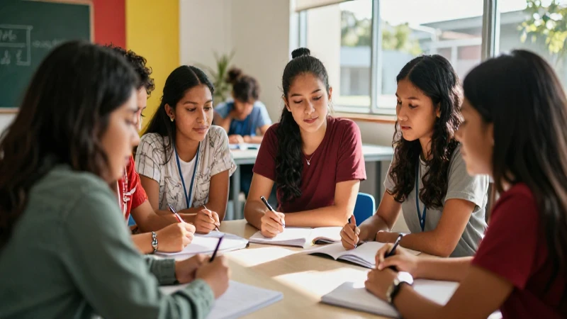 El impacto positivo de los libros de educación cívica SEP en estudiantes 4 Estudiantes mexicanos colaboran en un entorno moderno y brillante