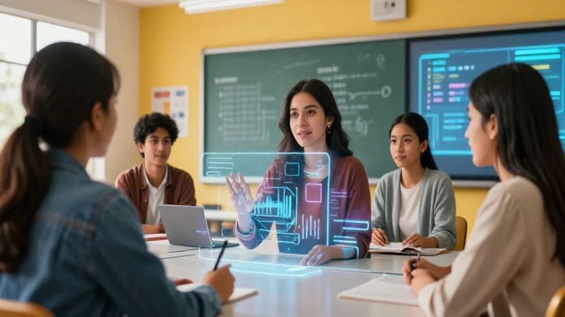 La revolución educativa de la inteligencia artificial: ¡Conoce su impacto en el país! 5 Estudiantes mexicanos interactúan con IA holográfica