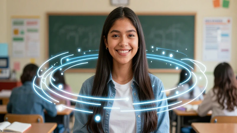 Estudiante mexicano simboliza desarrollo educativo moderno
