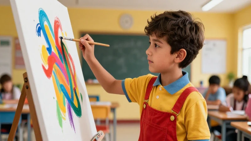 Transforma la enseñanza de artes visuales con la escuela mexicana 5 Estudiante joven crea arte vibrante en México