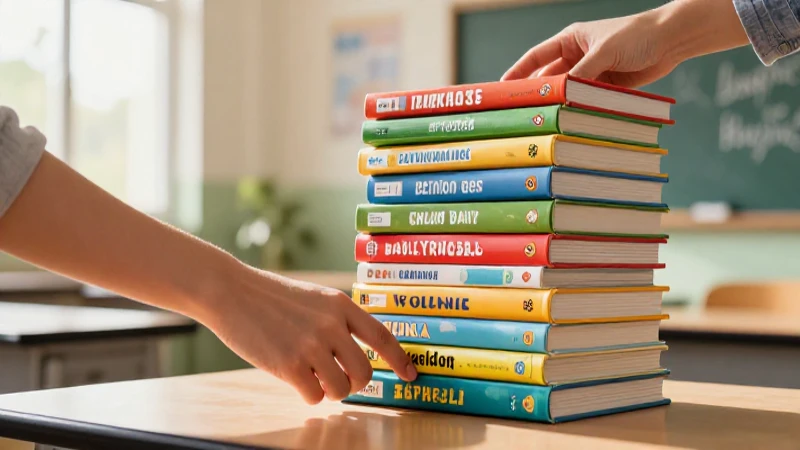 Libros coloridos y aprendizaje dinámico en un salón iluminado