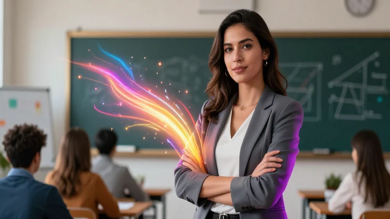 Maestra mexicana moderna y vibrante con crecimiento profesional