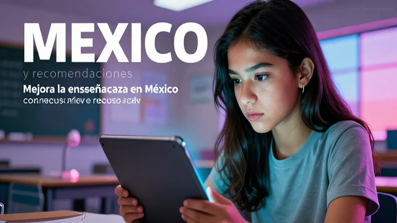 Mejora la enseñanza en México con recursos clave 6 Estudiante mexicano digital mejora la educación