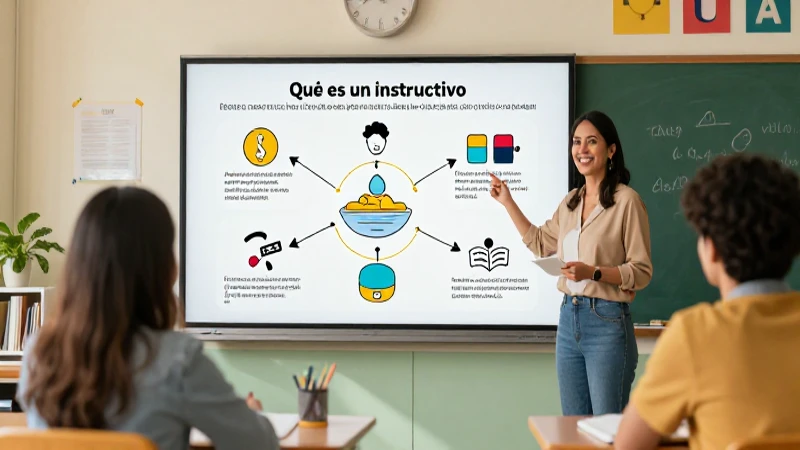 Qué es un instructivo: Definición, ejemplos y concepto 5 Educadora enseña cómo crear instrucciones efectivas