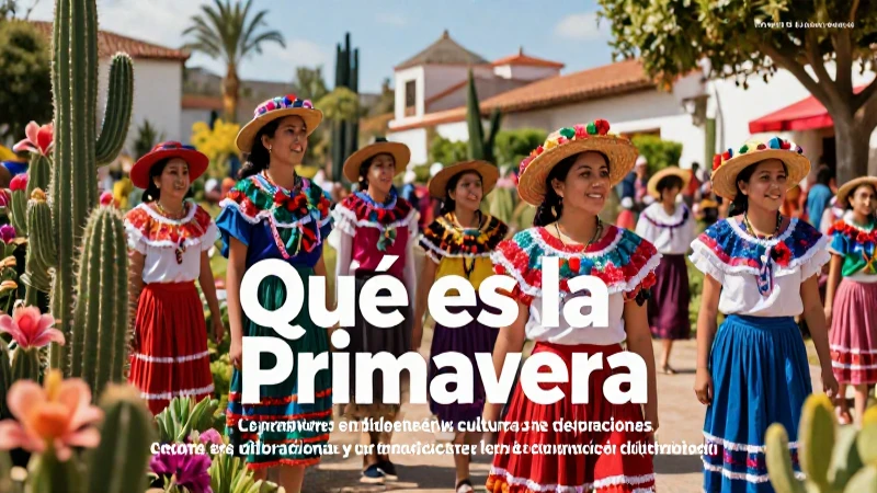 Qué es la primavera: Definición y concepto esencial 4 Primavera: cultura, vida y tradición vibrante