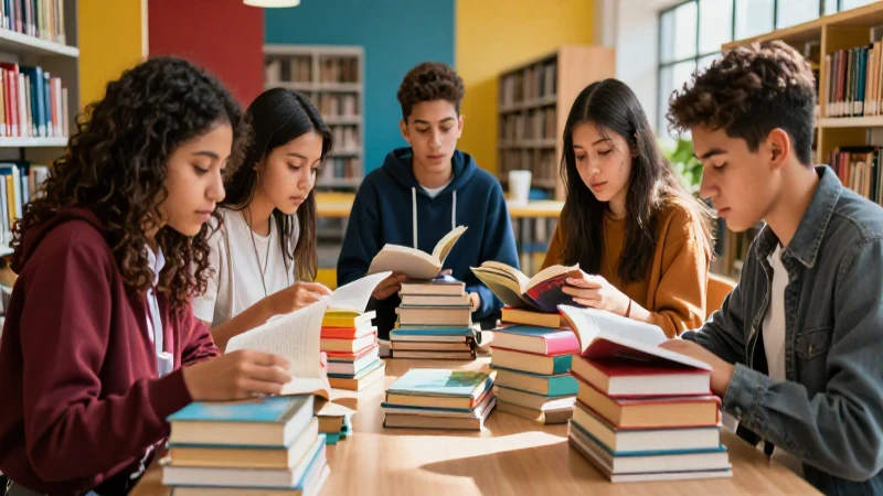 Los libros favoritos de los jóvenes: tendencias, géneros y autores 4 Jóvenes mexicanos exploran tendencias literarias en una librería moderna