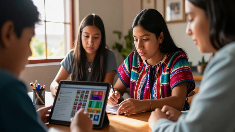 Estudiantes aprenden con tecnología e identidad indígena