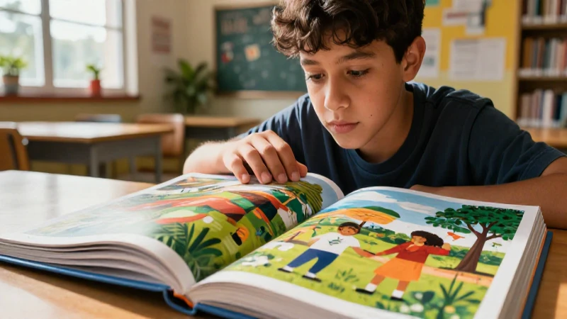 los mejores libros de cuentos SEP para adolescentes: Recomendaciones imprescindibles 4 Joven lee libro ilustrado con estética cinematográfica