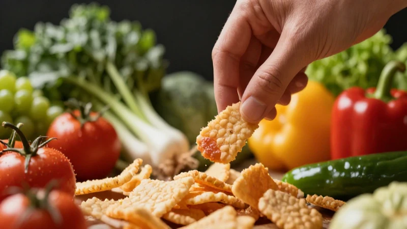 Manos rechazan snacks chatarra frente a naturaleza