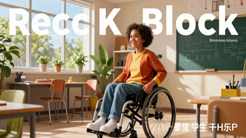 Inclusión educativa: Medidas para estudiantes con discapacidad 3 Estudiante feliz y moderno en ilustración editorial