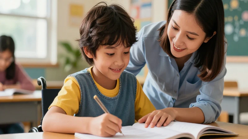 Inclusión educativa: Medidas para estudiantes con discapacidad 4 Aprendizaje inclusivo con alegría y apoyo