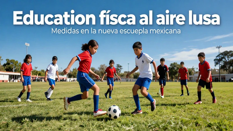 Education física al aire libre: Medidas en la nueva escuela mexicana 4 Niños jugando al fútbol en la naturaleza