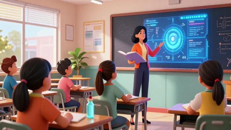Actualiza tus libros de educación cívica SEP al día: Medidas y mejoras constantes 3 Ilustración vibrante de aula mexicana moderna